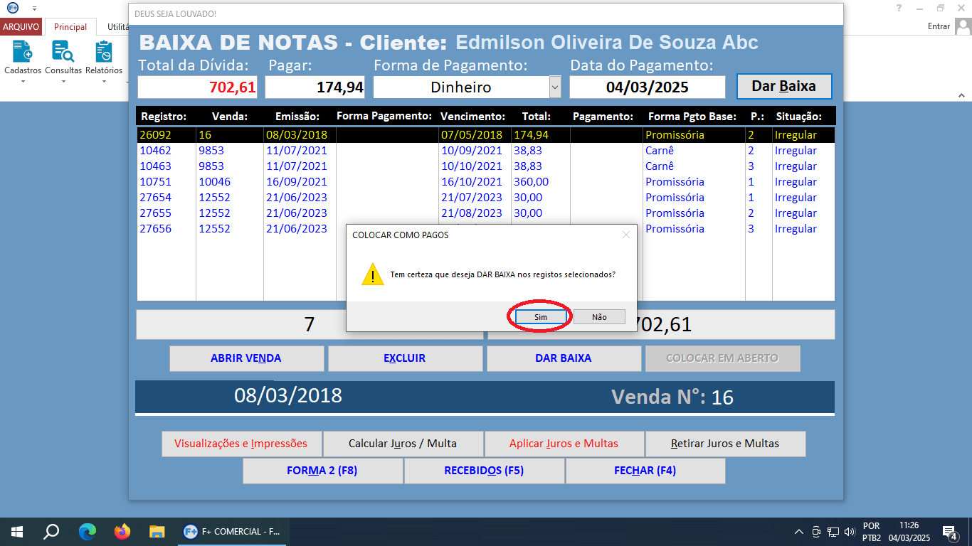 Recebendo Pagamentos de Notas de Saída Recebendo Pagamentos de Notas de Saída
