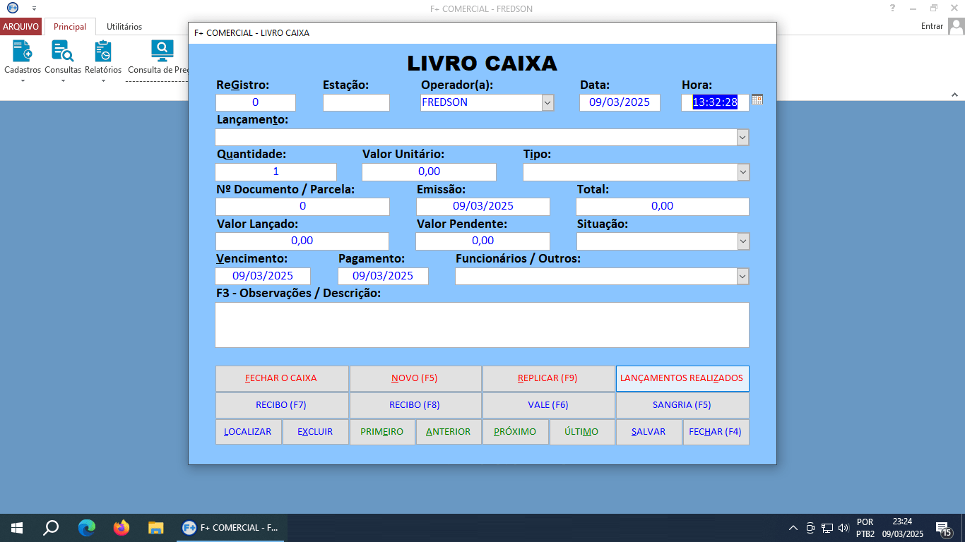 Cadastrando Contas a Pagar no Livro Caixa Cadastrando Contas a Pagar no Livro Caixa
