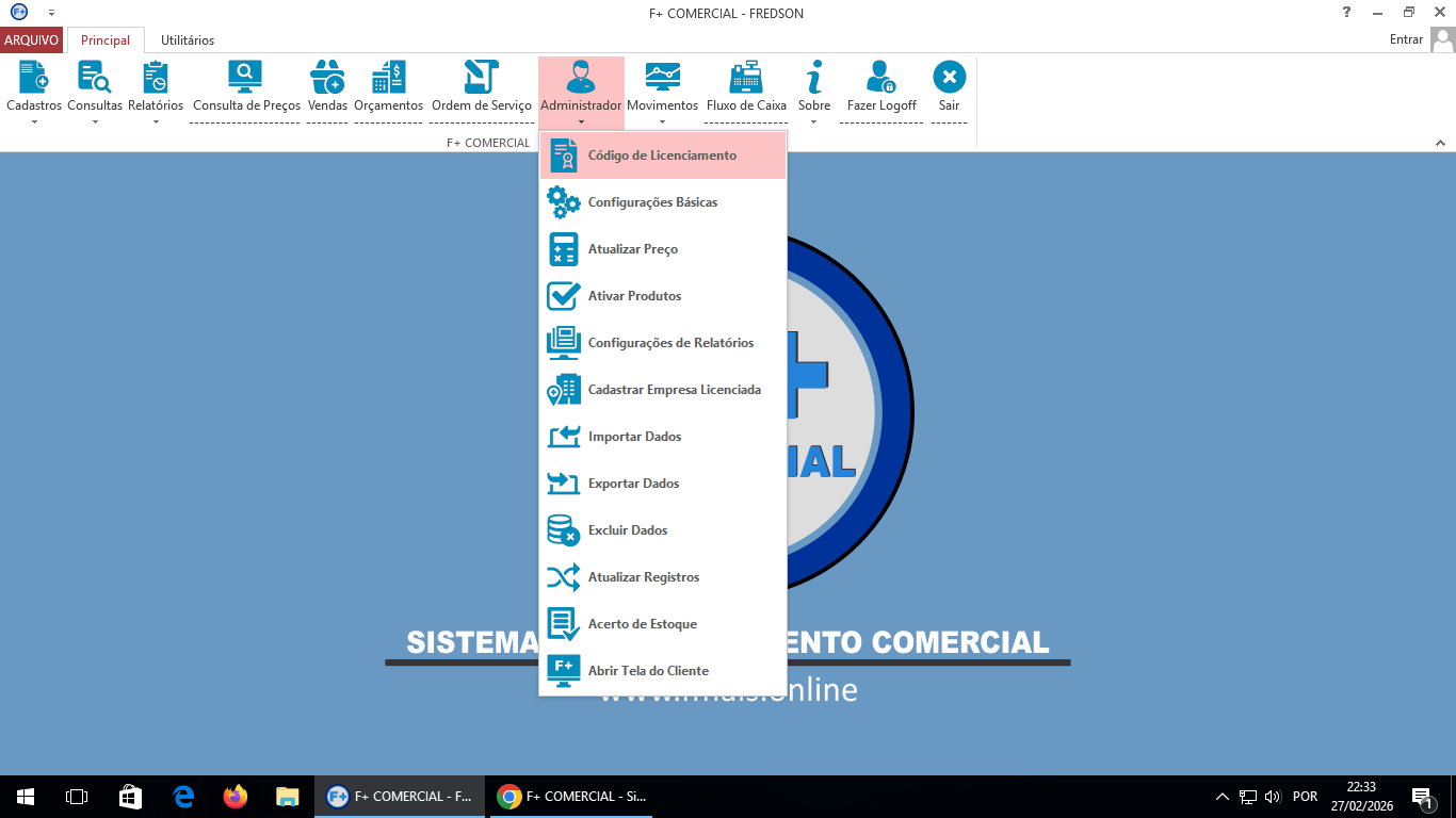 Licenciando o Sistema