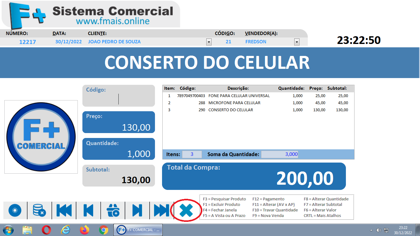 Criando Ordem de Serviço