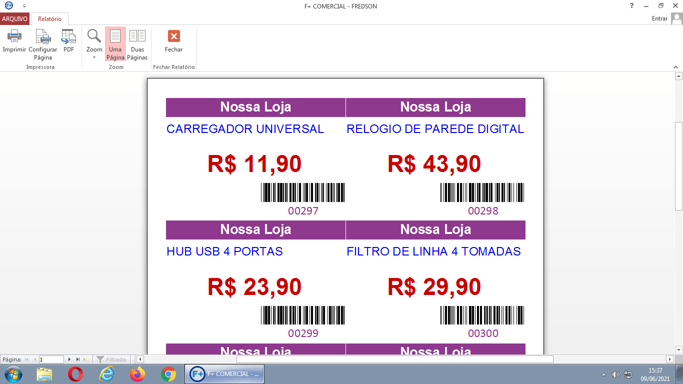 Etiqueta de Preços 1
