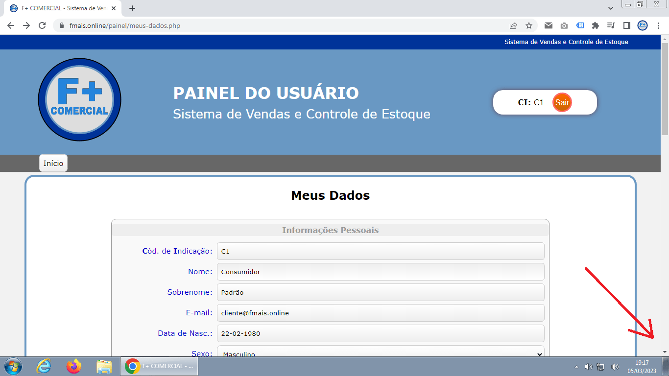 Identificador da Conta