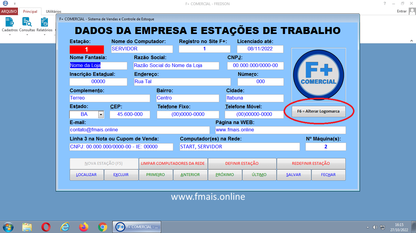 Logomarca nos Relatórios e Cupons