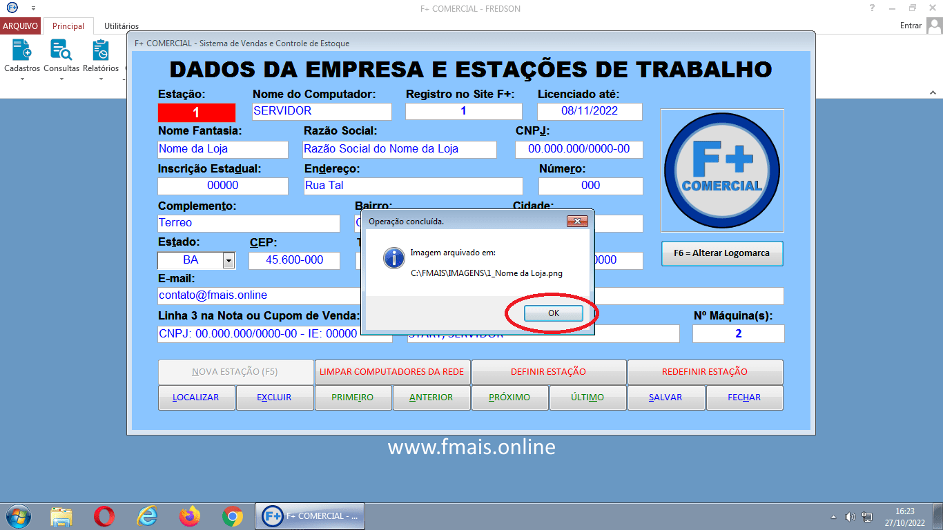 Logomarca nos Relatórios e Cupons