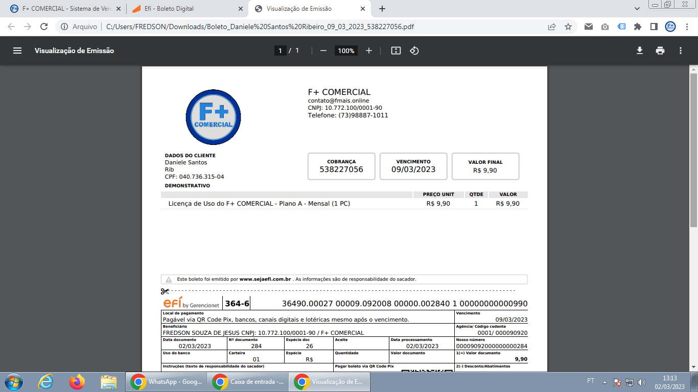 Licenciando o Sistema