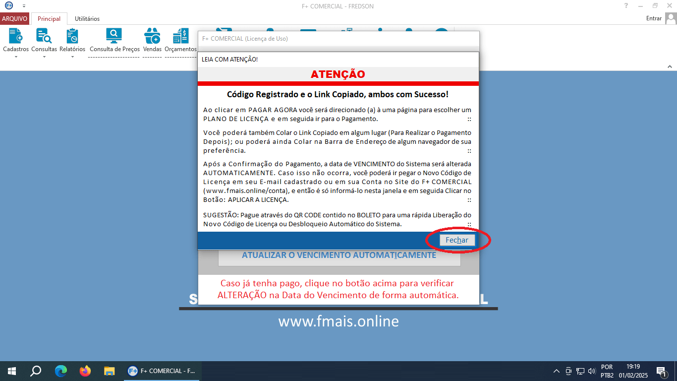 Licenciando o Sistema Licenciando o Sistema