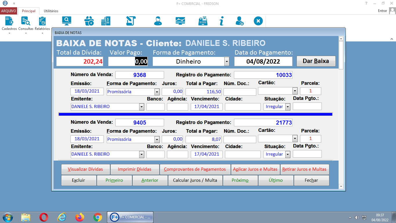 Recebendo Pagamentos de Vendas Fiado