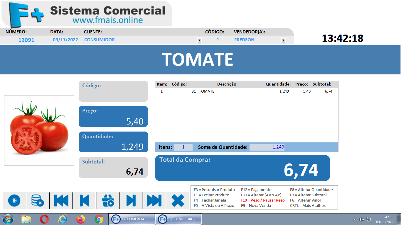 Vendas com Balança