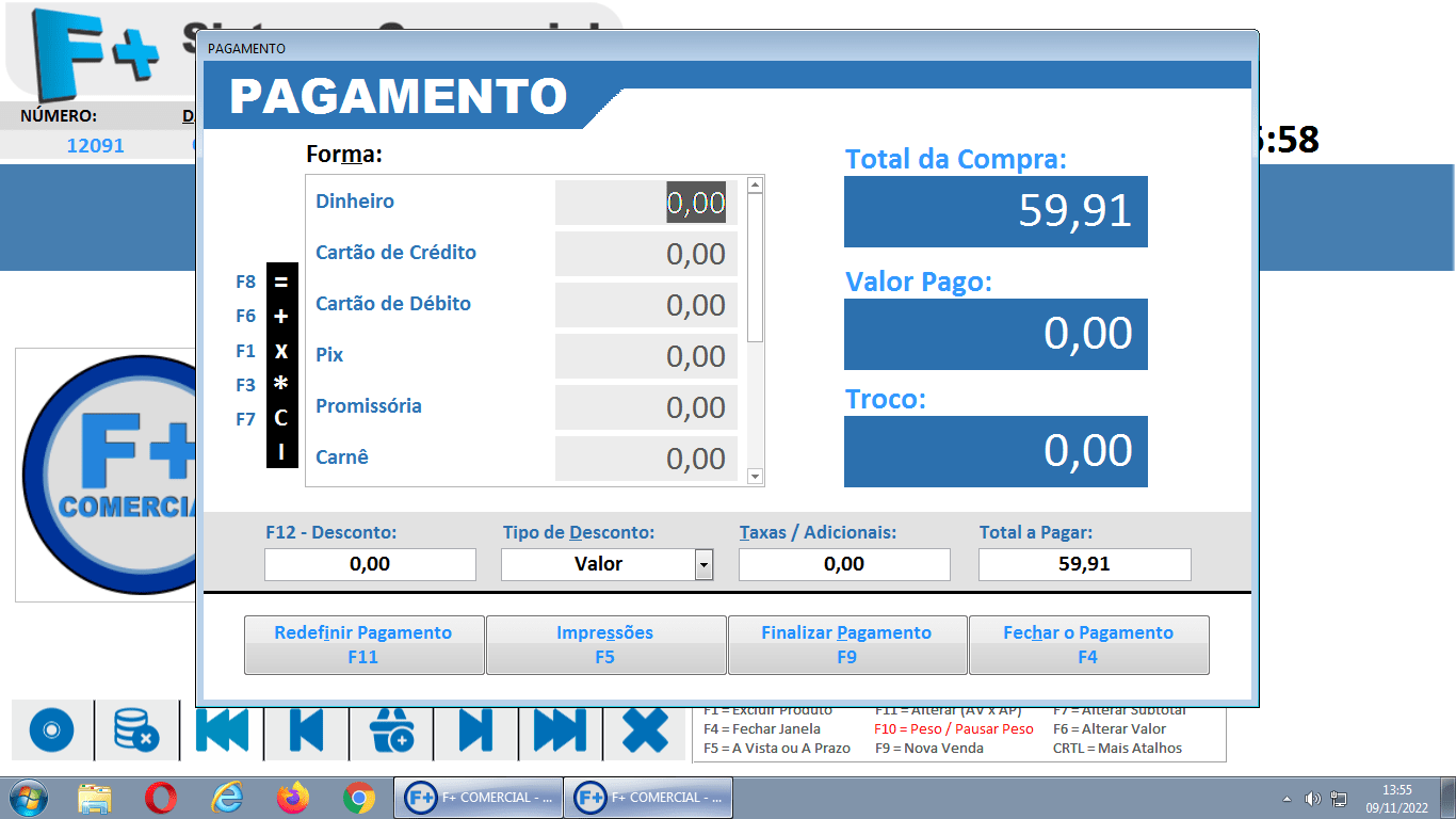 Vendas com Balança